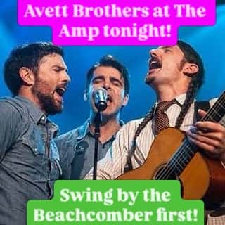 Meet at the #beach before the #avettbrothers show at the @theampsa TONIGHT! Swing by for some amazing #seafood and awesome #cocktails @beachcomberstaugustine first! The beach’s best #mojito awaits!