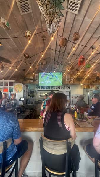 BEYOND Beautiful here on the #beach . Let’s go #jacksonvillejaguars against the #patriotsnation today- Robbie and Ashley behind the bar making the best #cocktails - Bring your #beachvibes and let’s have an awesome Sunday!