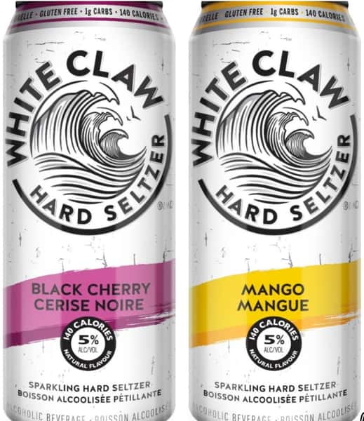 White Claw Hard Seltzer - Mango or Black Cherry