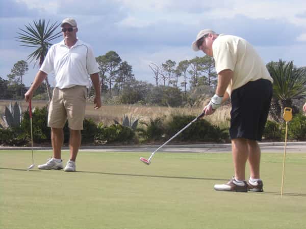 golfing