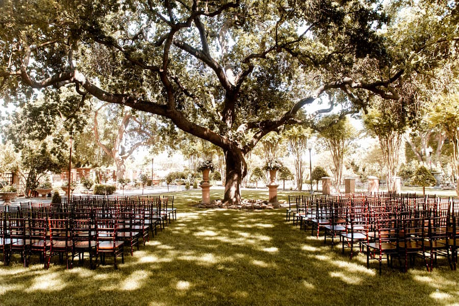 Levee Oaks ceremony site along the San Joaquin River