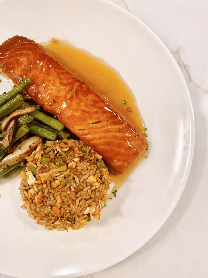Crispy salmon