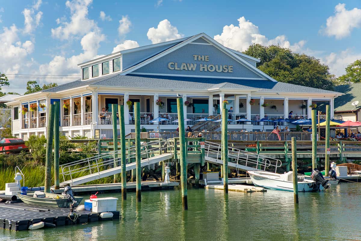 Lake front view of the Claw House