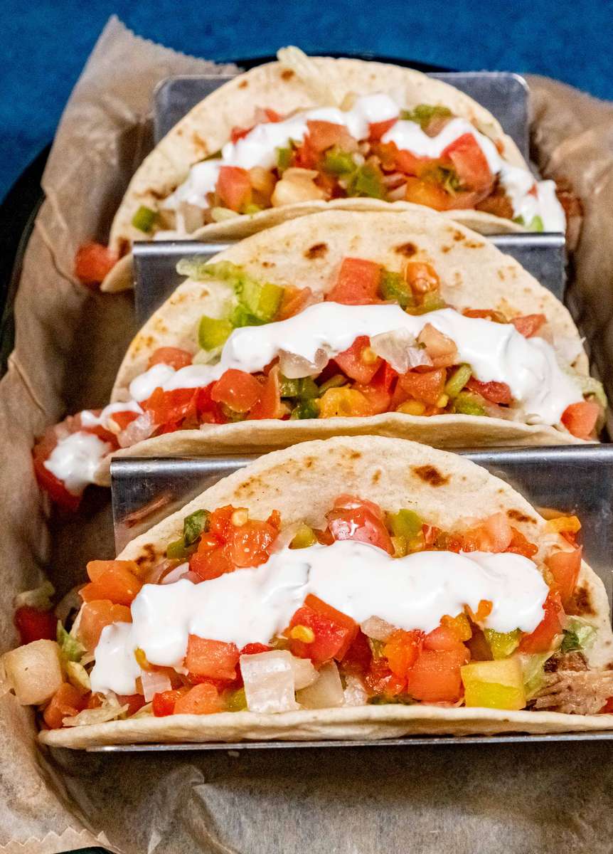 Three tacos