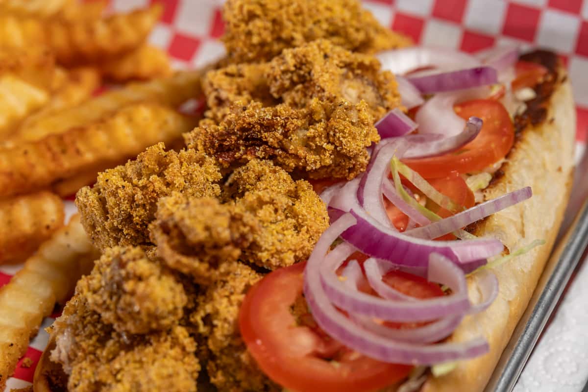 Po'Boy - The Big E-Z Crawfish & Oyster Bar - Cajun restaurant in
