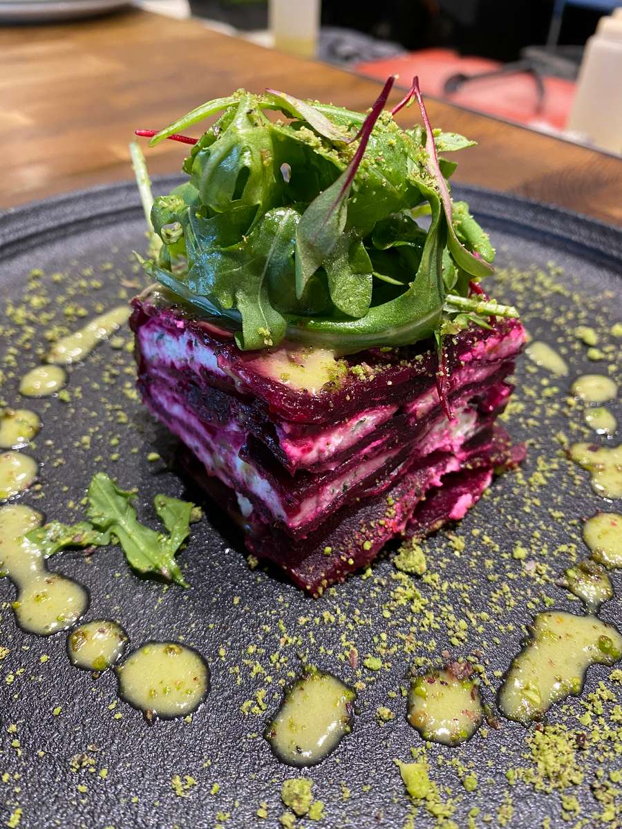 Roasted Beet Strata Salad