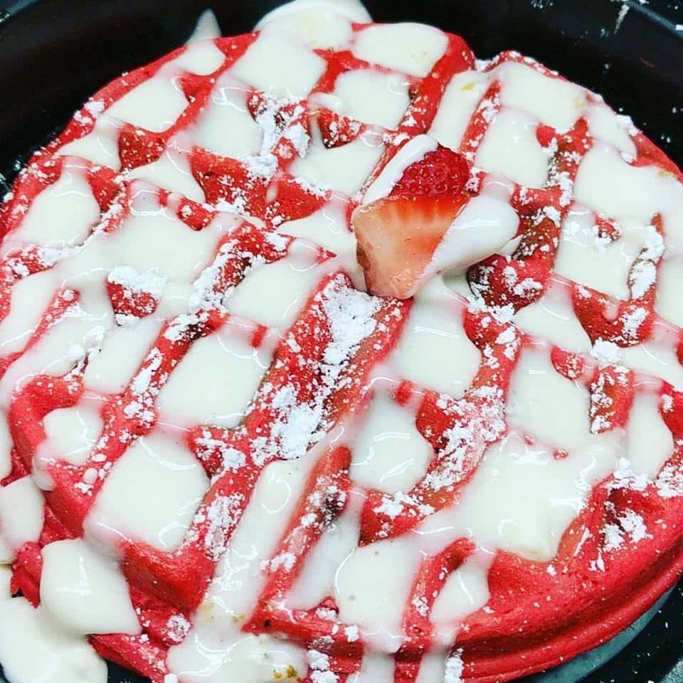 Aunt Bungie's Red Velvet Waffle