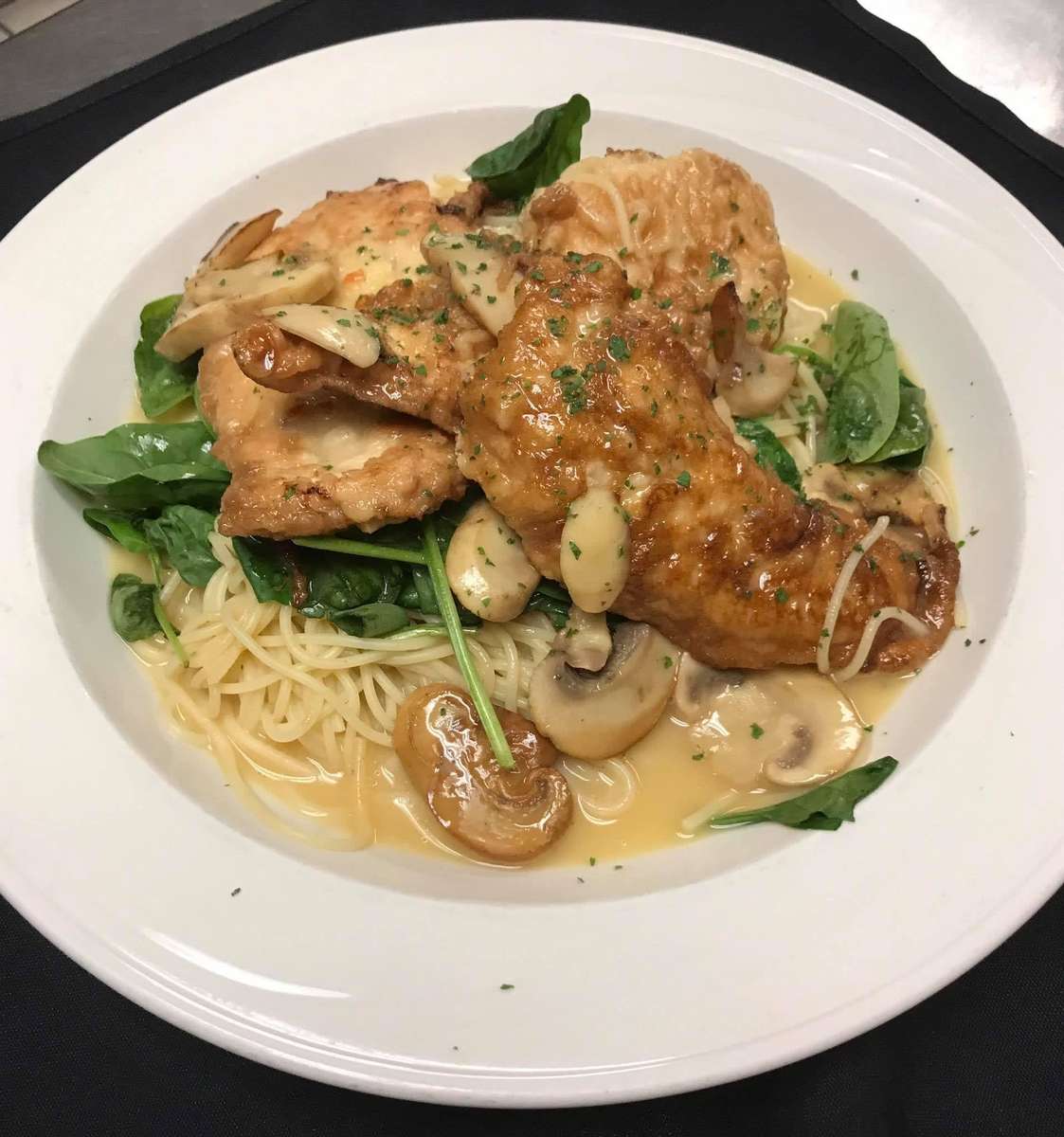 Chicken Florentine Dinner Menu (Johnston) Pat's Italian Restaurant