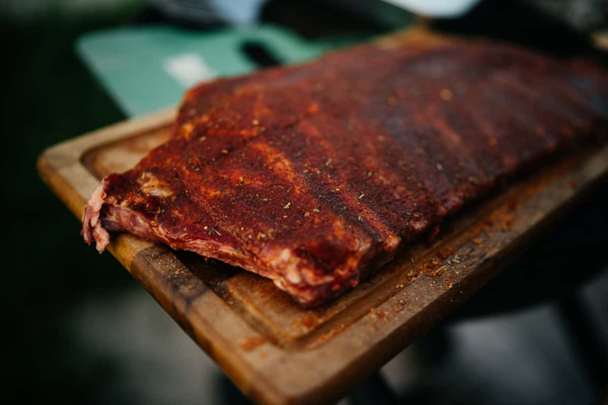 Whole rack of outlet ribs