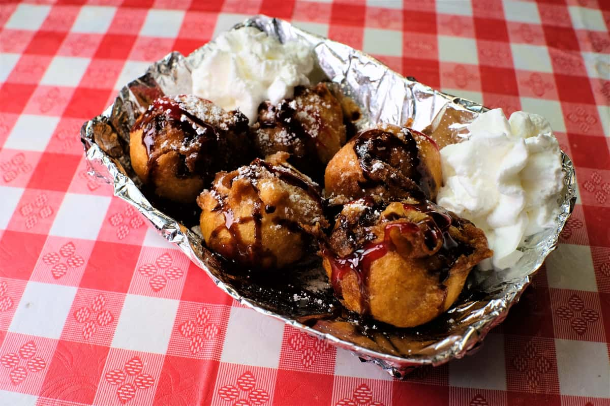 Fried Cheesecake Balls - Menu - Fast Food, Funnel Cakes & Fries