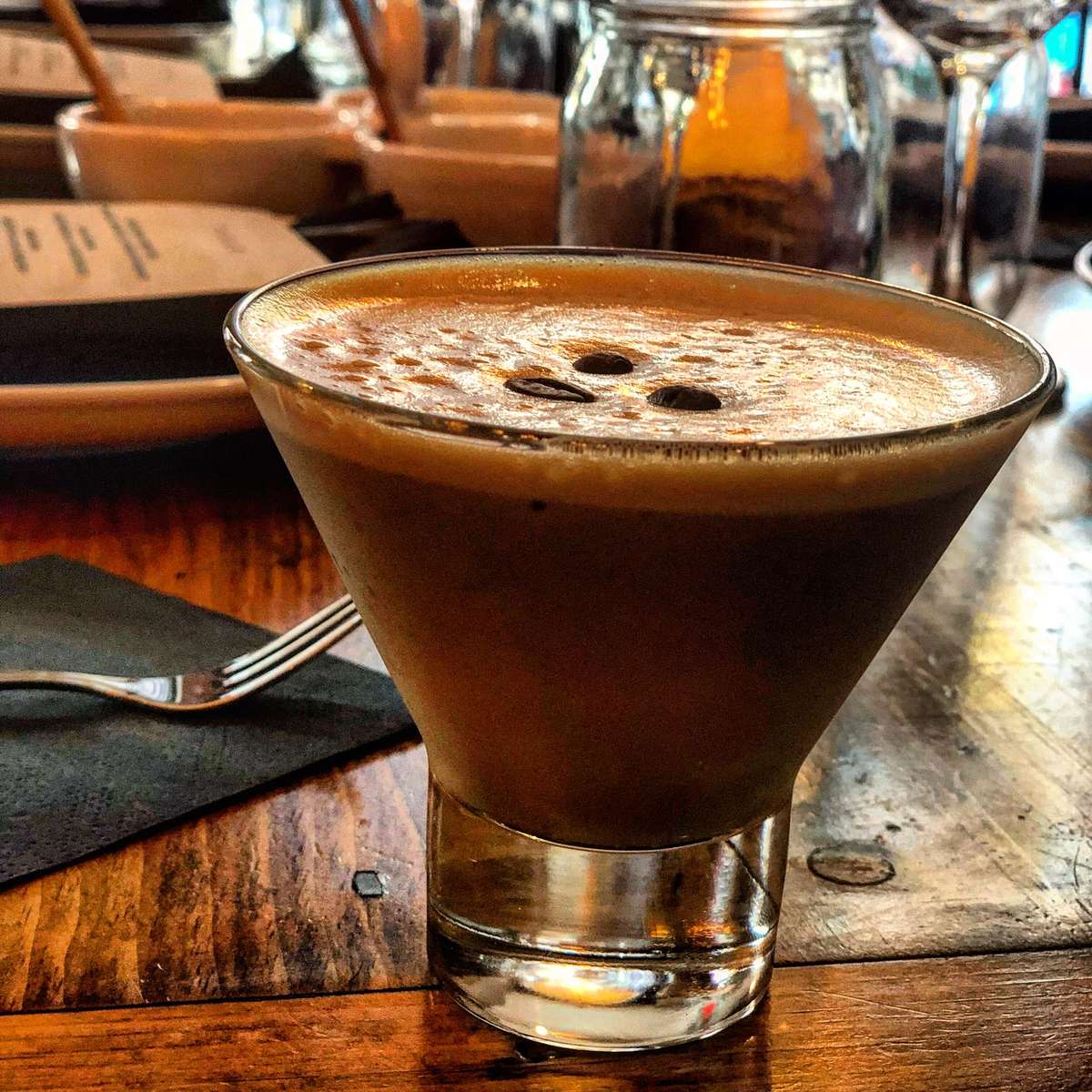 Espresso Martini Wine & Cocktails Table Boston Italian Restaurant