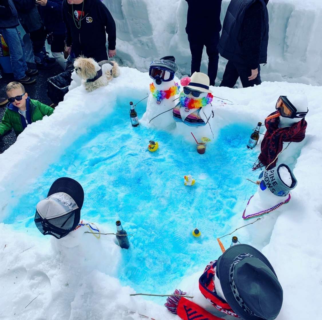 Snow Sculpture Contest Hot Tub 2019 BobbyKelly