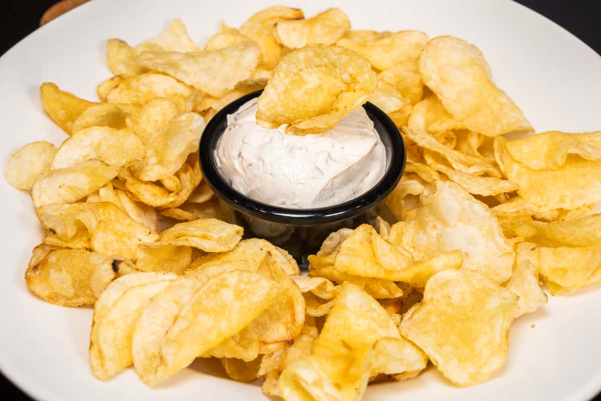 Chips with Onion Dip