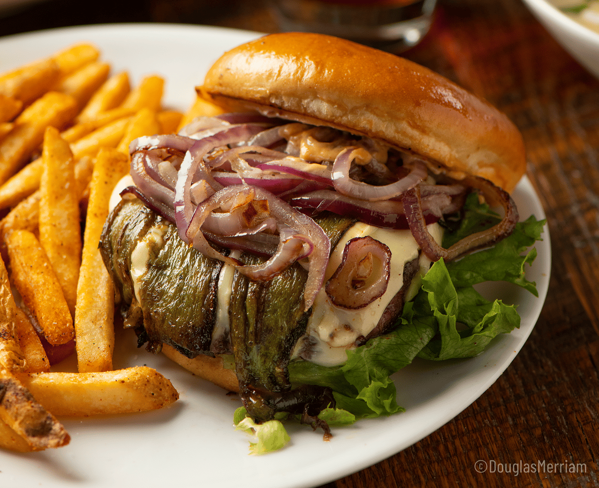 Green Chili Cheese burger