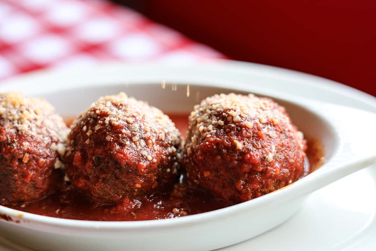 homemade meatballs