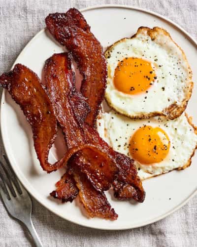 Combo #2: Two Eggs with Toast and Bacon