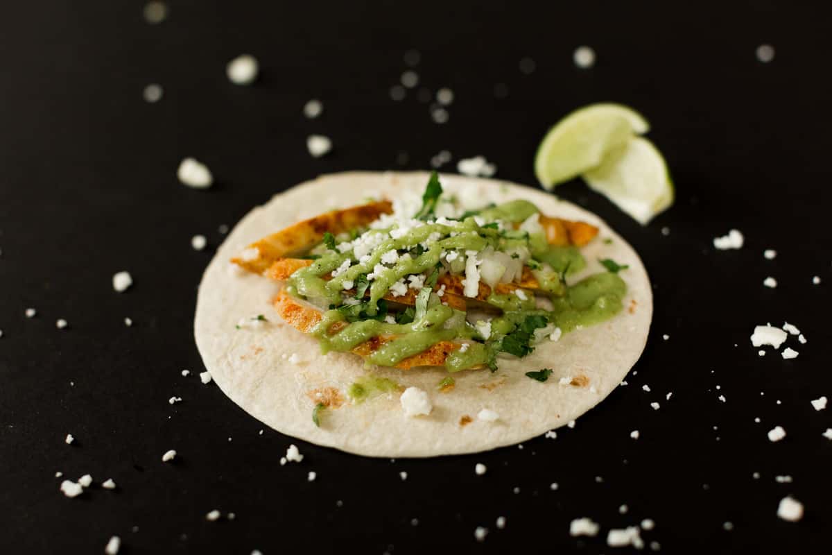 chicken tacos with cheese