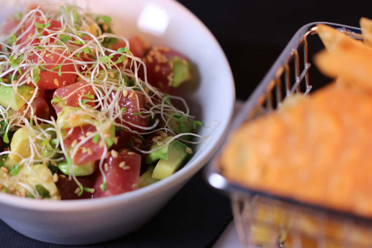 Ahi Poke Appetizers On The Rocks Bar & Grill American Restaurant