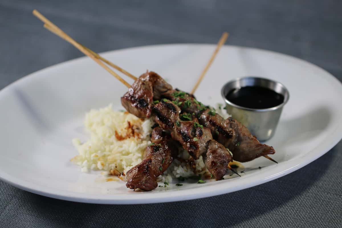 Filet Mignon Skewers Appetizers On The Rocks Bar & Grill American