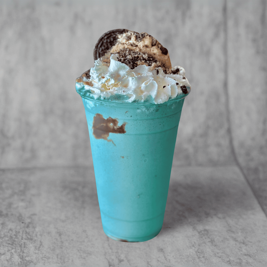 Cookie Monster Milkshake - Crazy Delights & La Michoacana -Ice