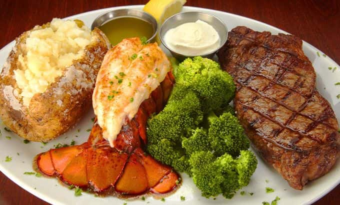 10 Oz Lobster Tail & 9 Oz Top Sirloin Steak