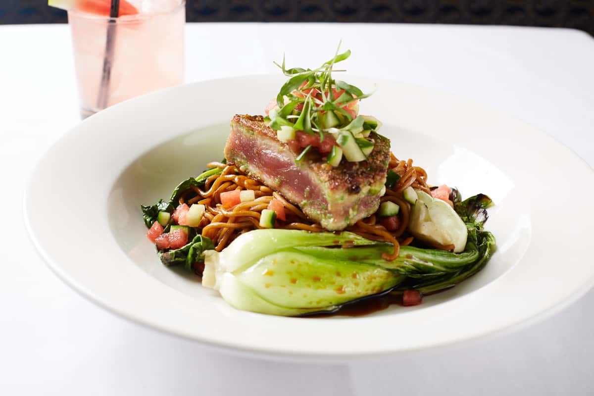 Seared Wasabi Pea Crusted Tuna