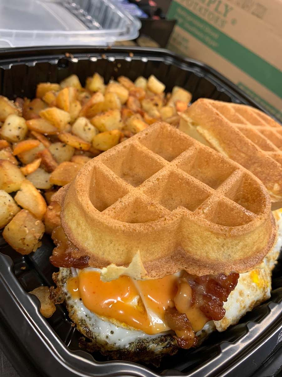 Waffle Breakfast Sandwich