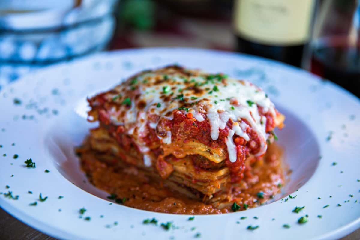 Homemade Eight Layer Lasagna ALL DAY MENU Tuscano's Italian Kitchen
