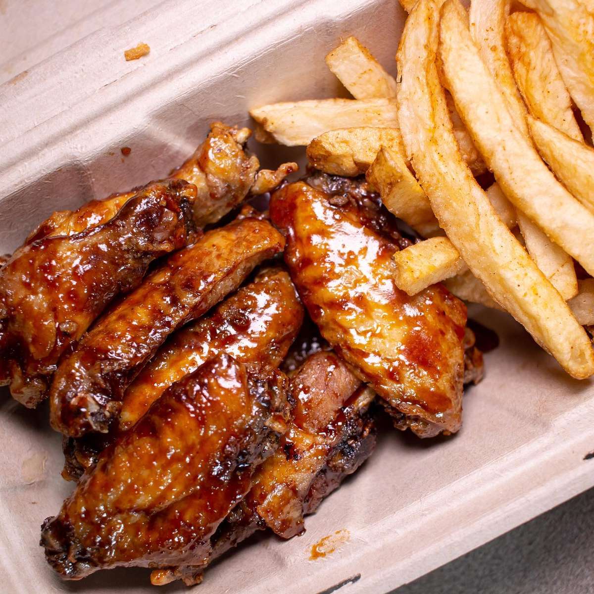 wings and fries