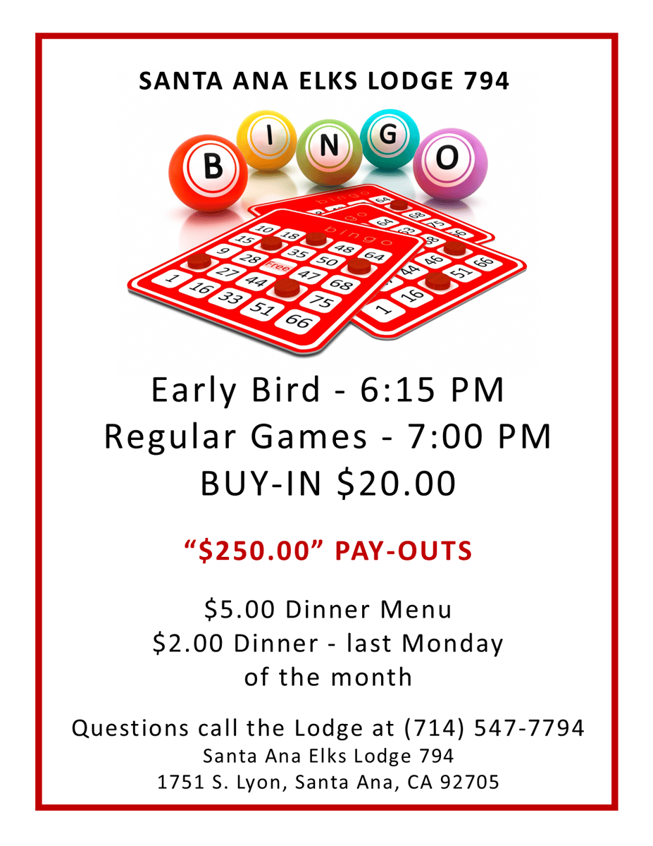 New Bingo Flyer 11-18-2021