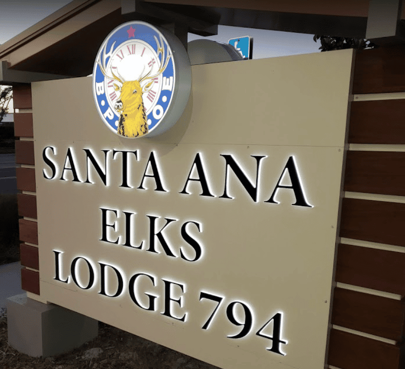 elks street sign