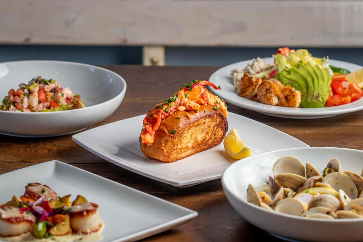 Variety of seafood eats