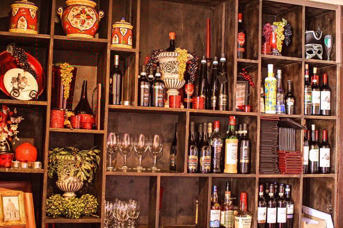 Wine rack and decor