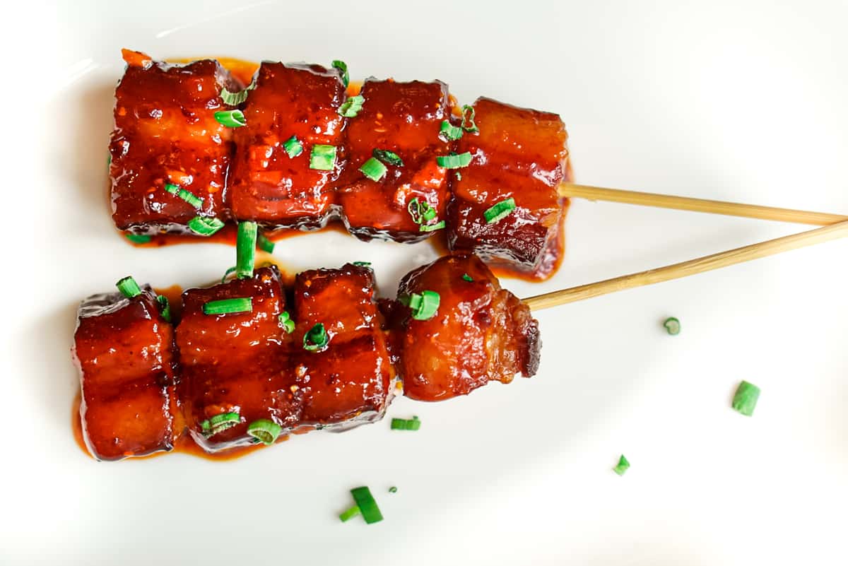 45-Day Cured Bacon Skewers