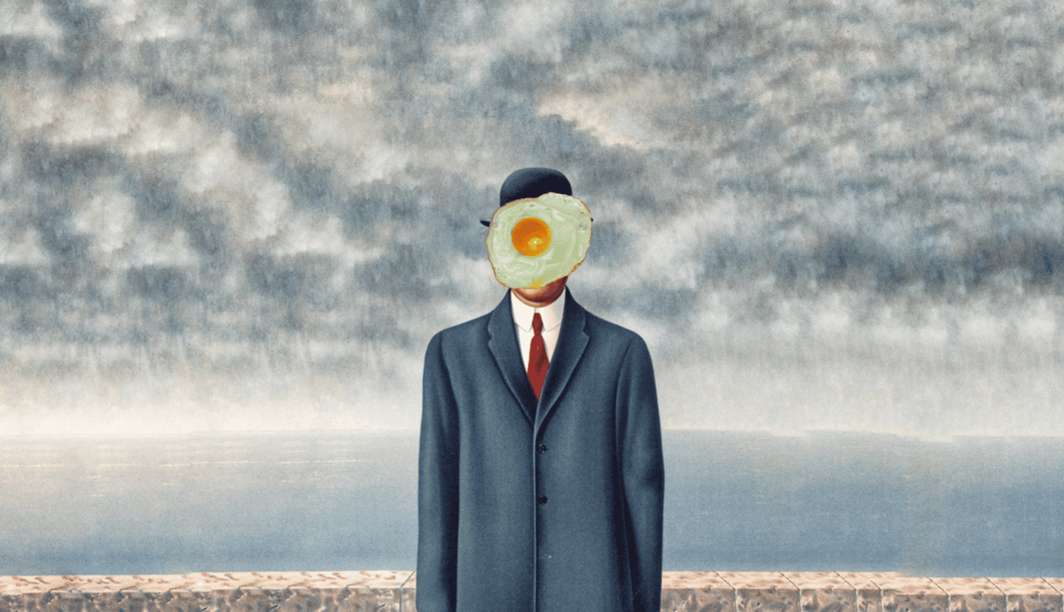 egg on his face