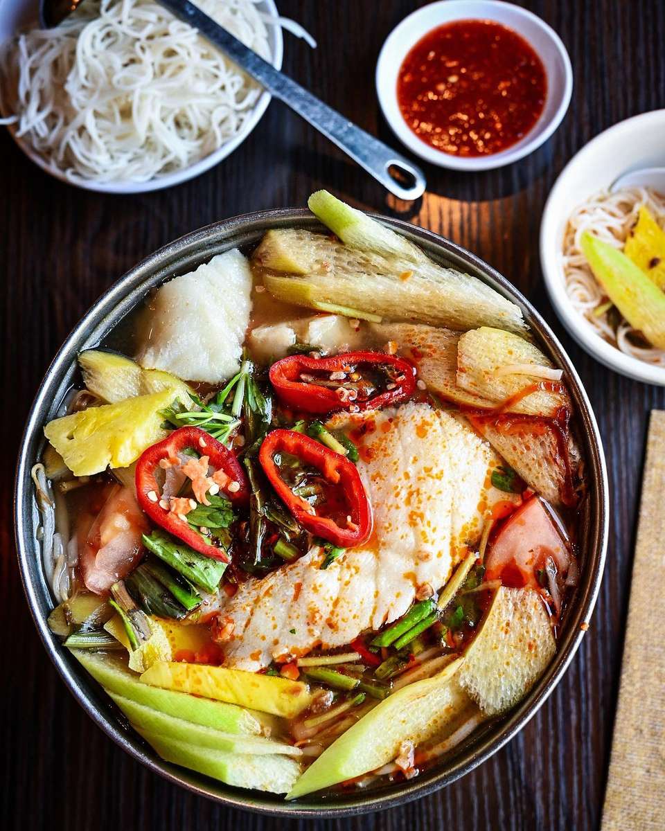 Chilean Sea Bass Hot Pot "Canh Chua"
