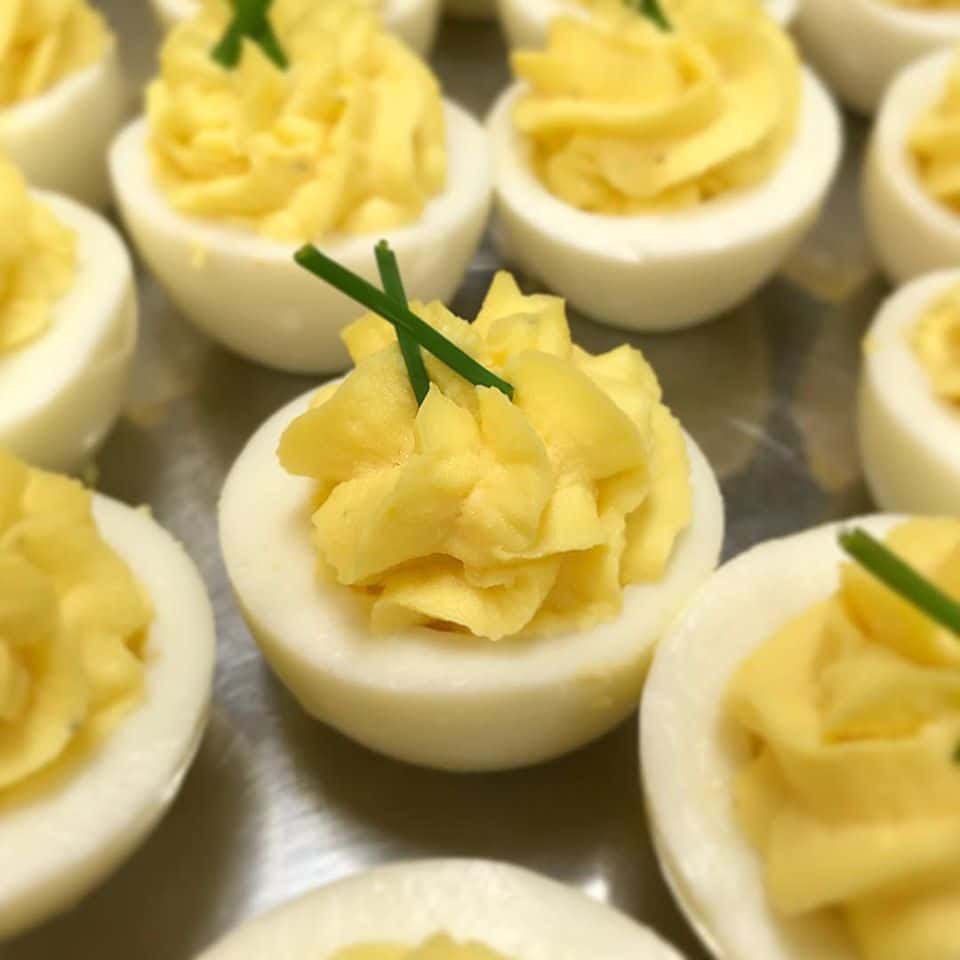 Deviled Eggs Menu Wild Asparagus Catering Caterer in Lake