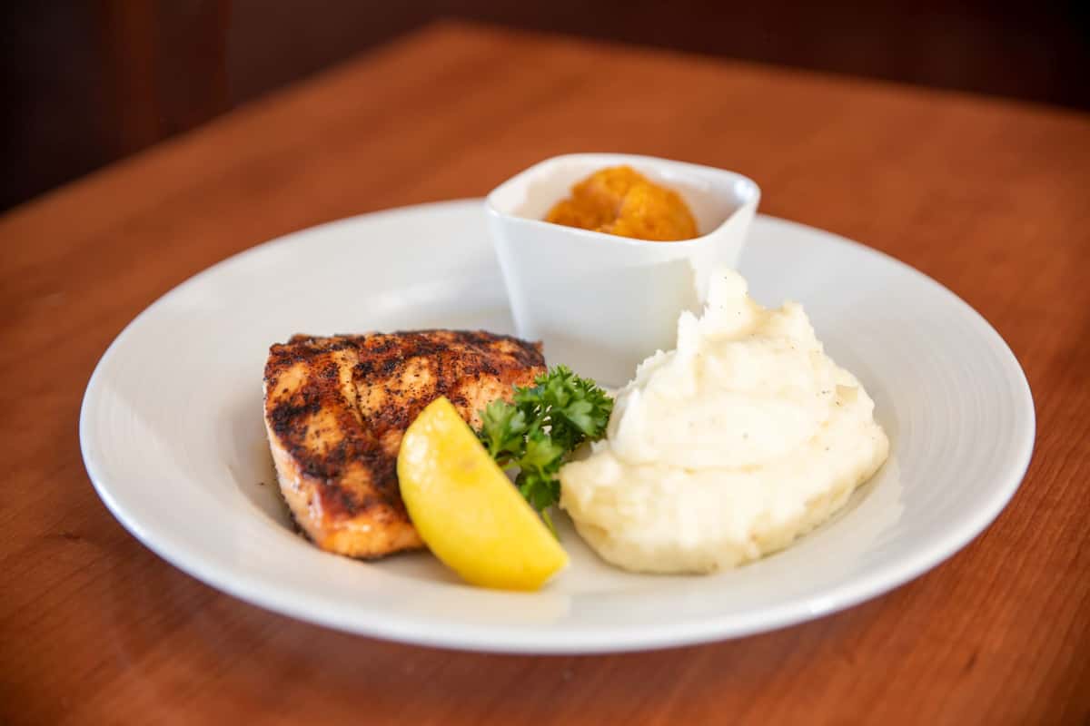 Char-Grilled Salmon