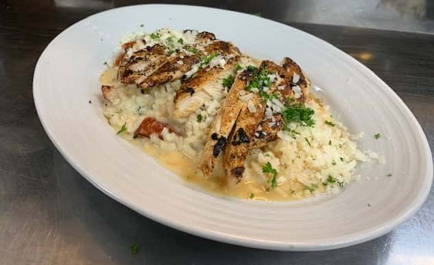 Roasted Tomato & Basil Chicken Risotto