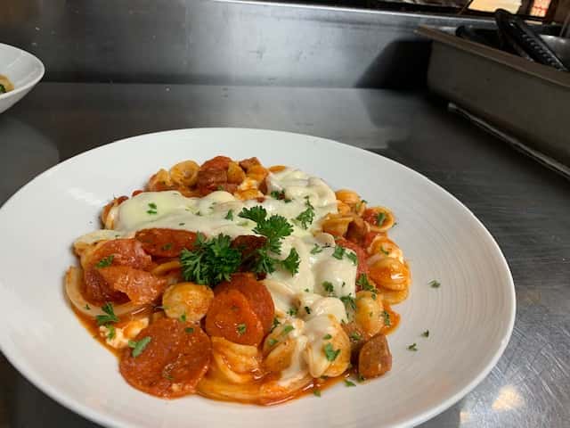 Baked Orecchiette with Andouille Sausage