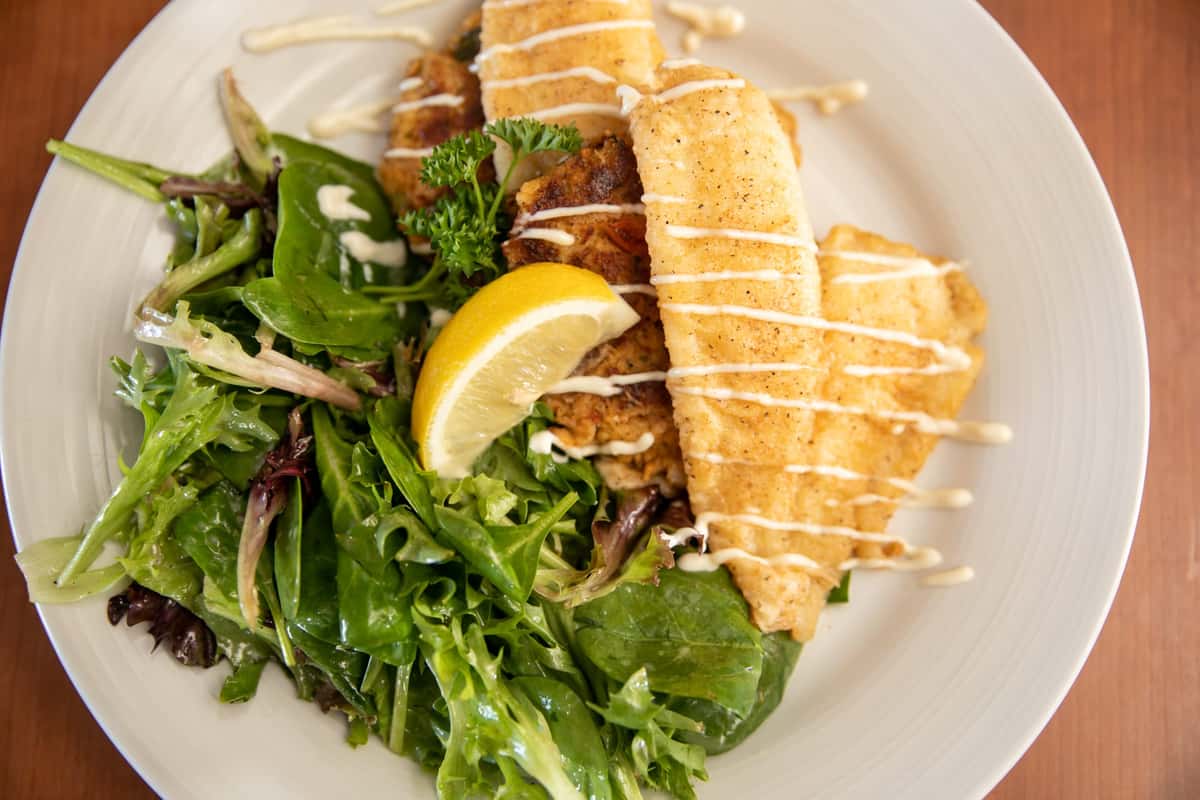Sole & Crab Cakes