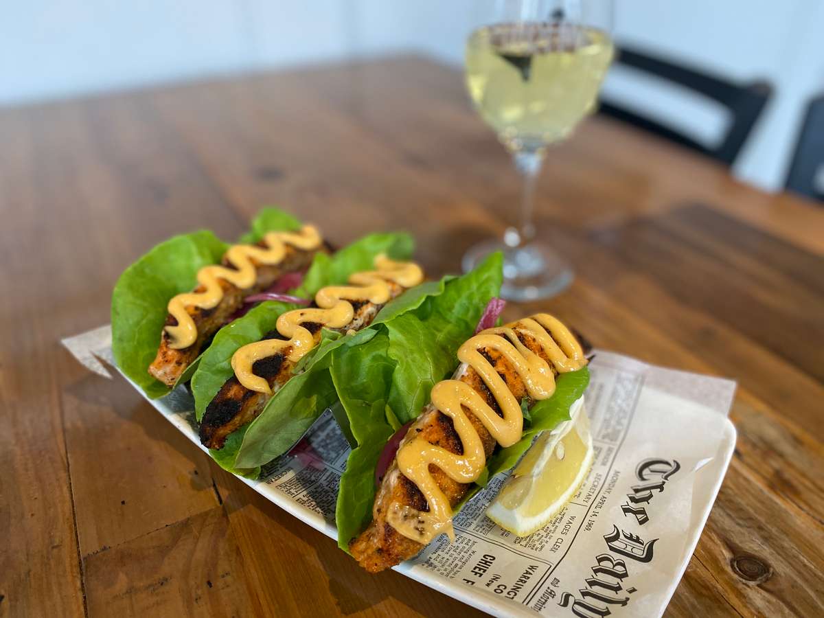 Blackened Salmon Lettuce Wraps