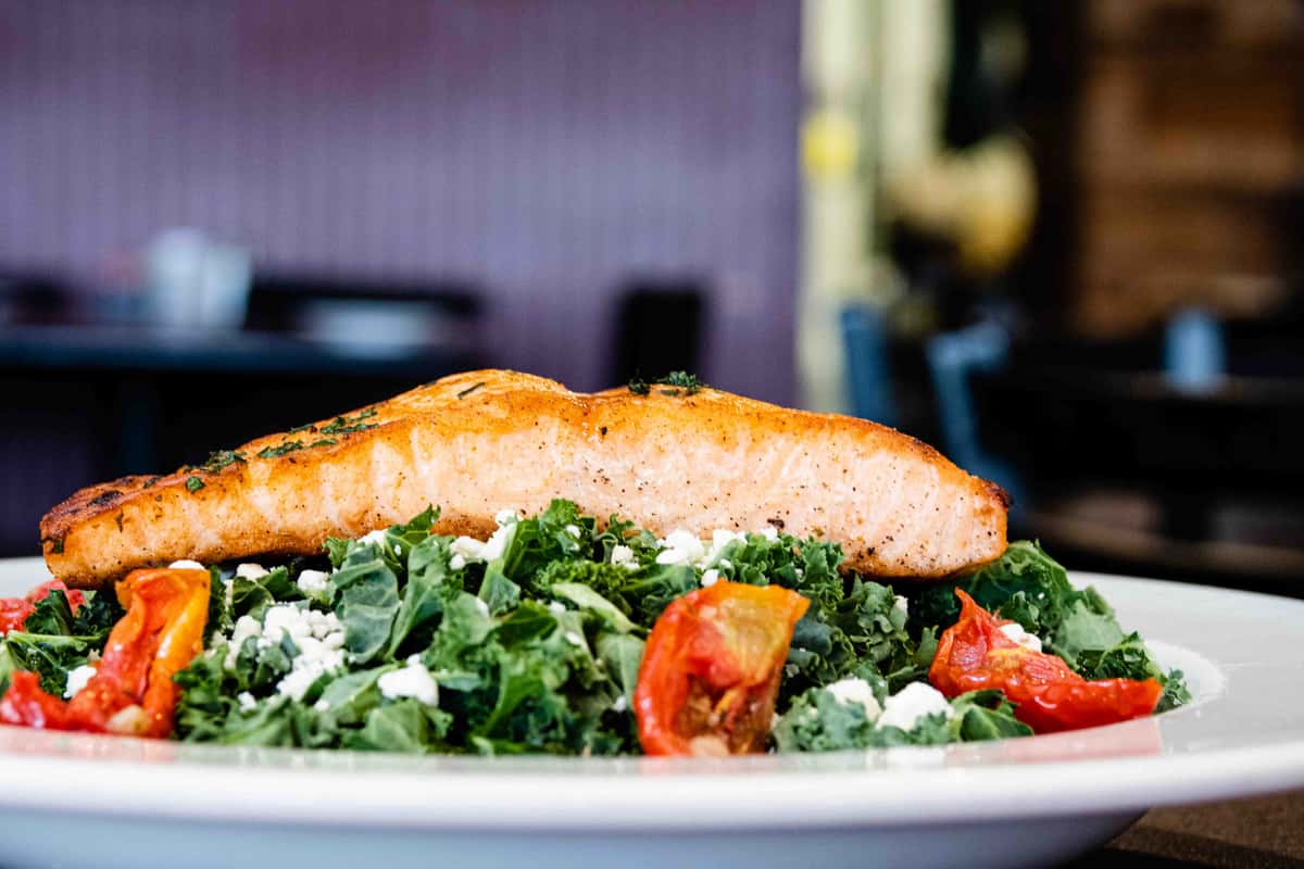 SALMON KALE SALAD
