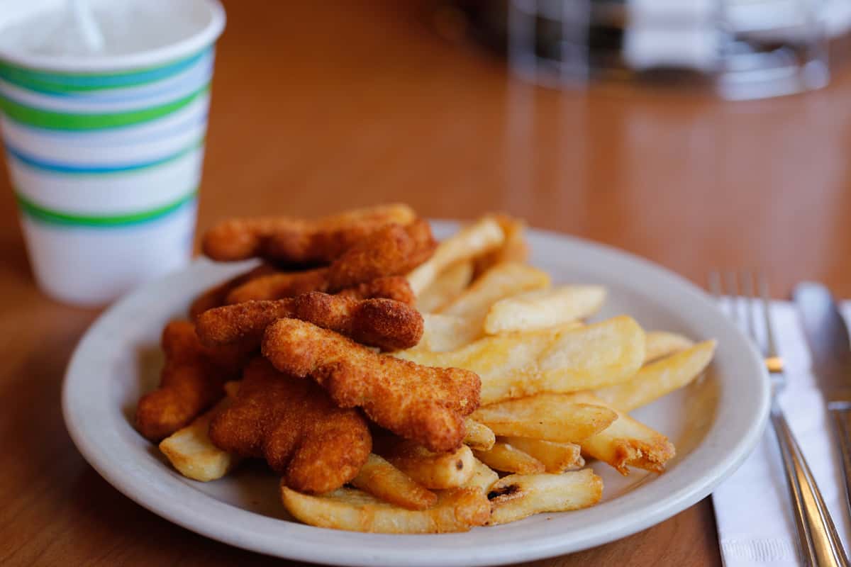 Chicken Nuggets With Fries Kids Menu Millbrae Pancake House