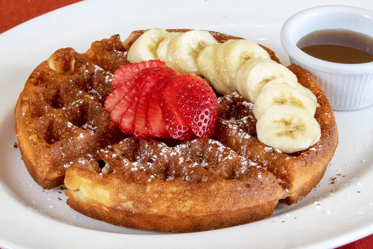 Belgian Waffle Breakfast Allegra California Cafe Italian Restaurant In Culver City Ca