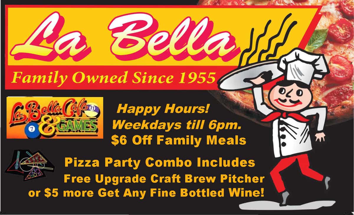 La Bella's - La Bella Pizza - Italian Restaurant in CA