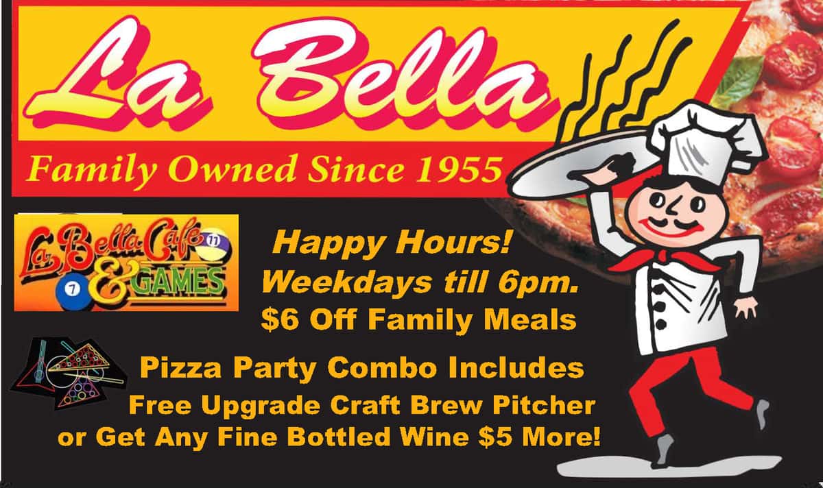 La Bella's - La Bella Pizza - Italian Restaurant in CA