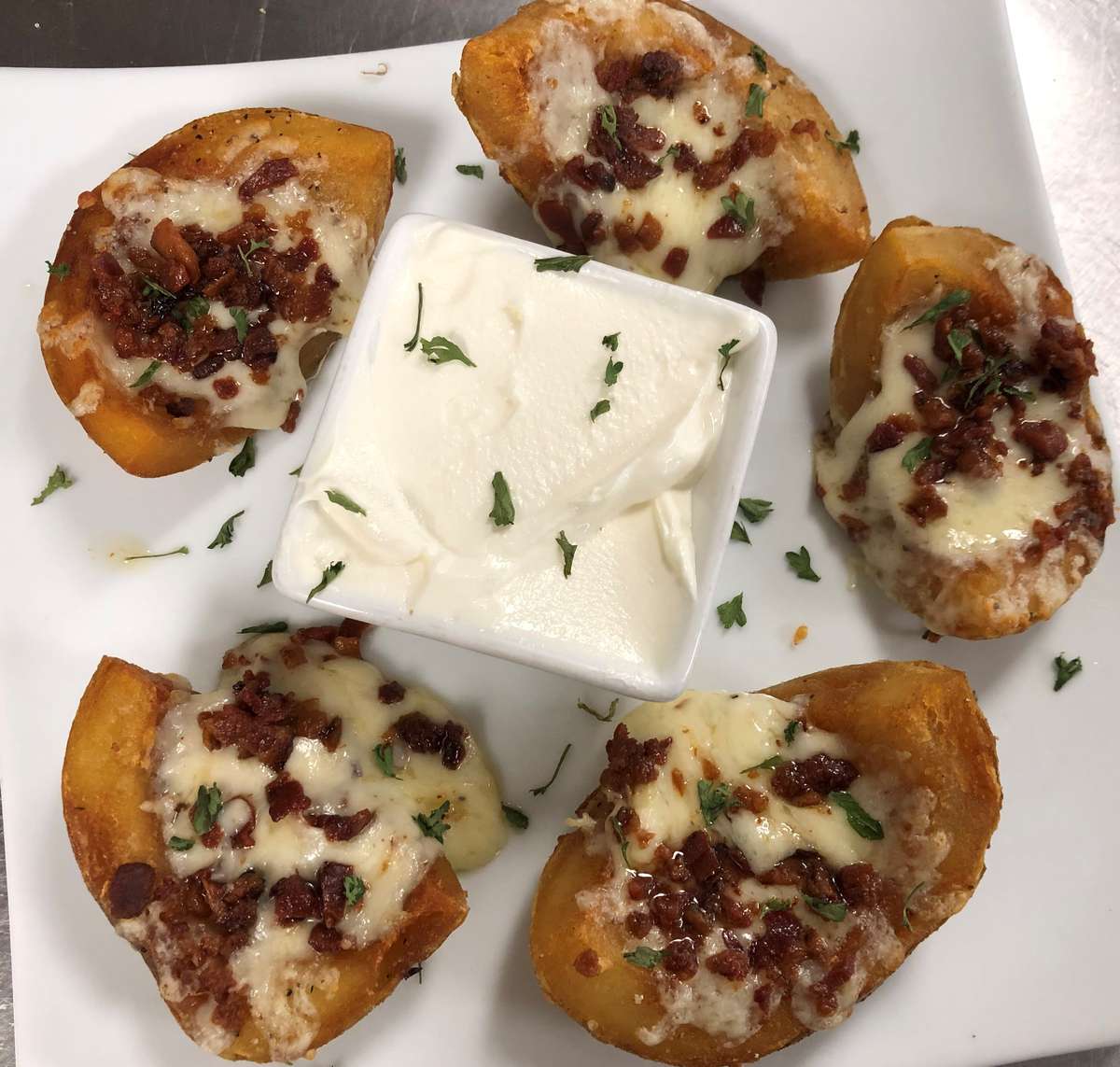 Homemade Potato Skins Appetizers Wilton House of Pizza Pizza