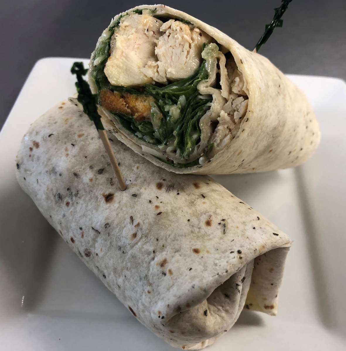 Chicken Caesar Wrap Specialty Wraps Wilton House of Pizza Pizza