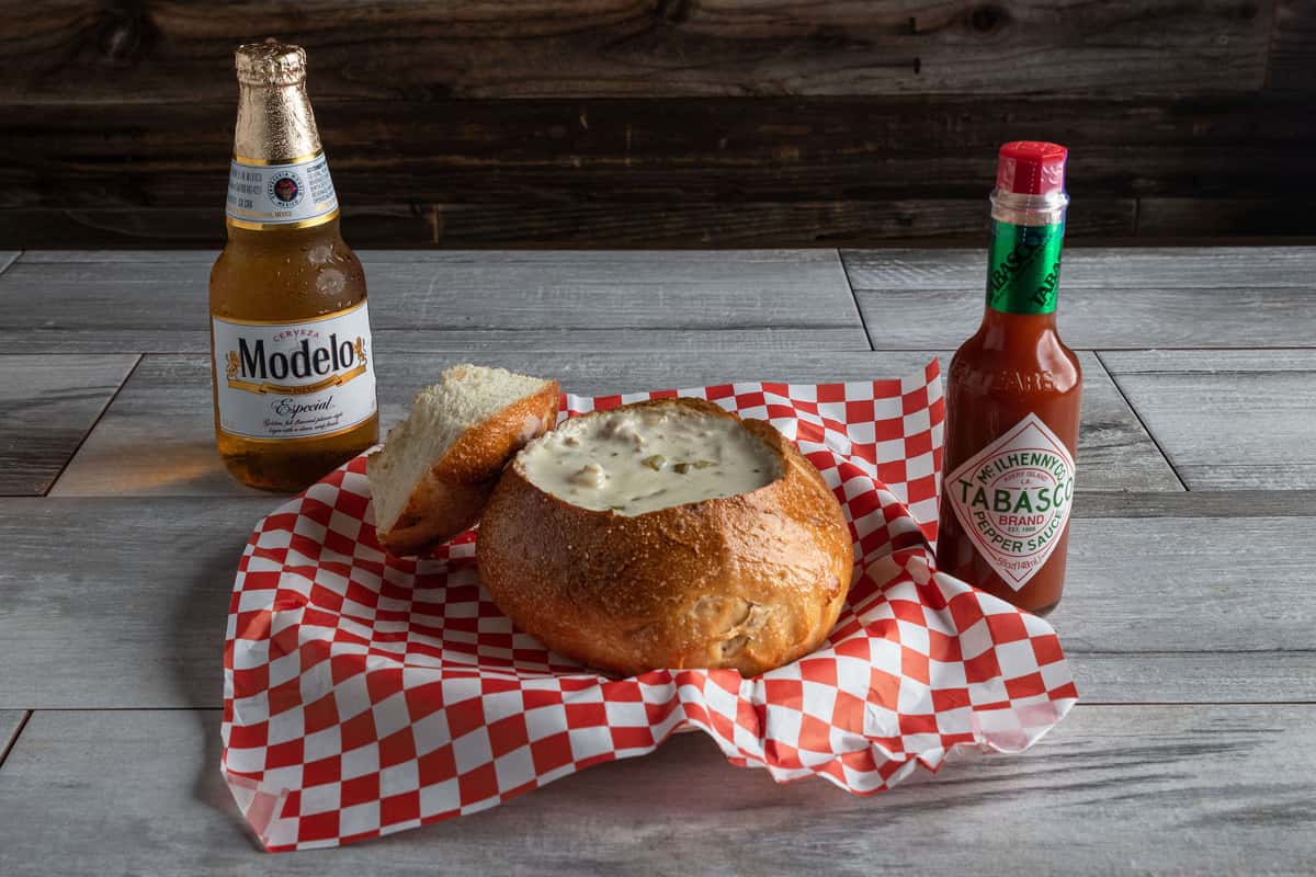 Clam Chowder Bread Bowls Full Menu Crab in a Bag Seafood